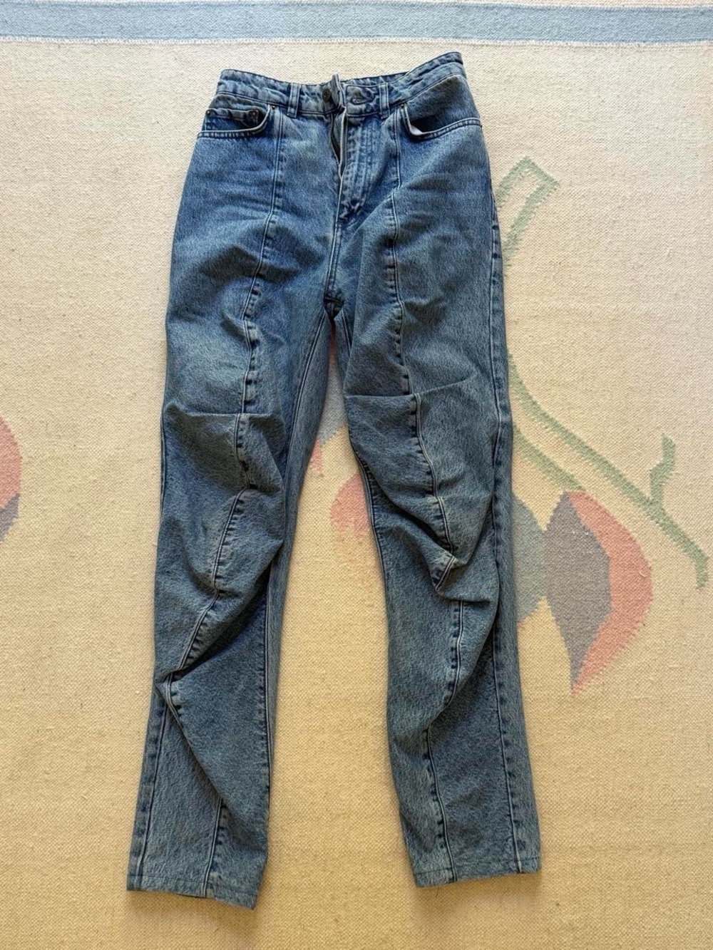 Relaxed Blue Denim Jeans for Women - Relaxed Fit